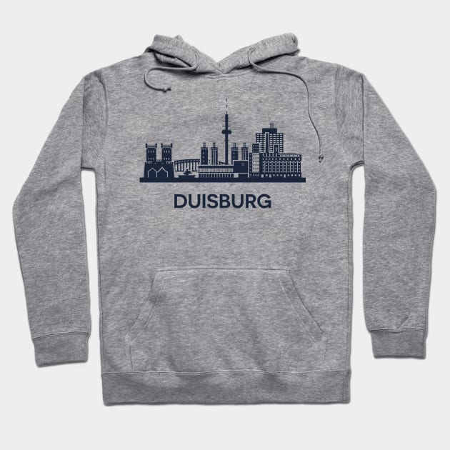 Duisburg Skyline Emblem Hoodie by yulia-rb